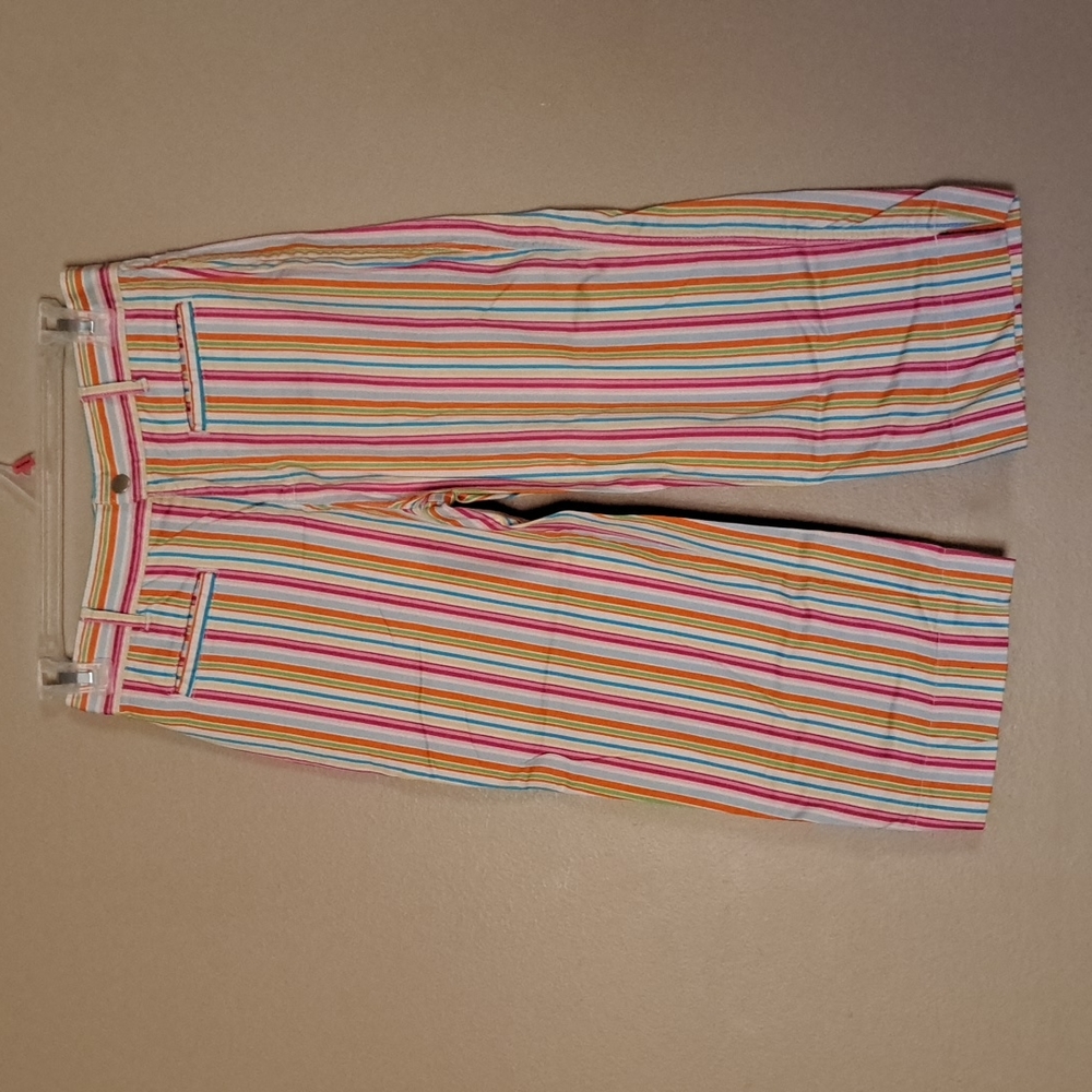 No Boundaries Stretch Striped Capris Size 14 Girls